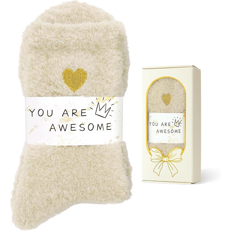 Cloud fuzzy socks