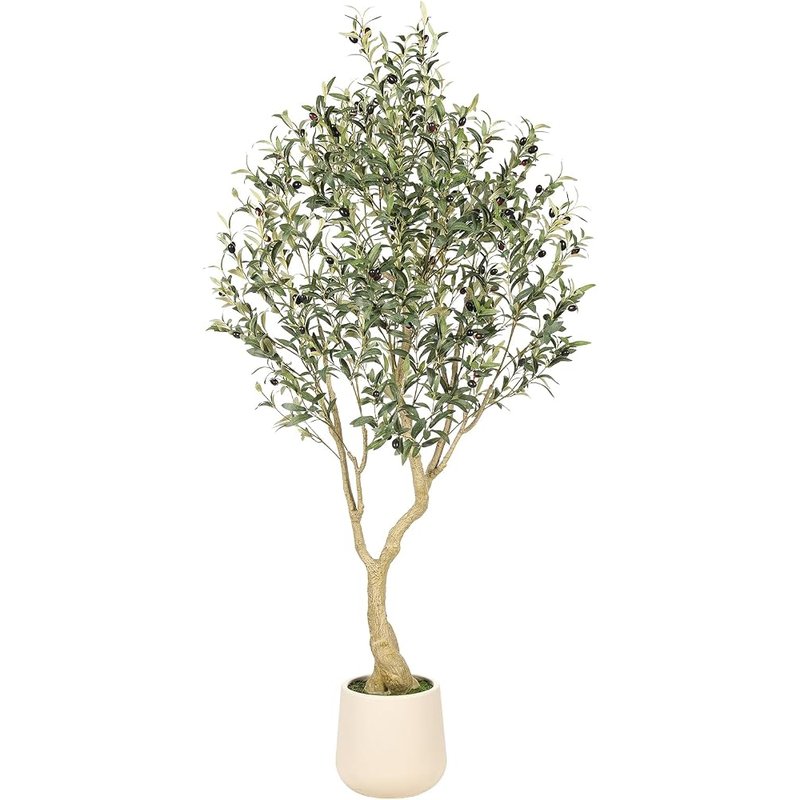 Faux olive tree, 6 ft
