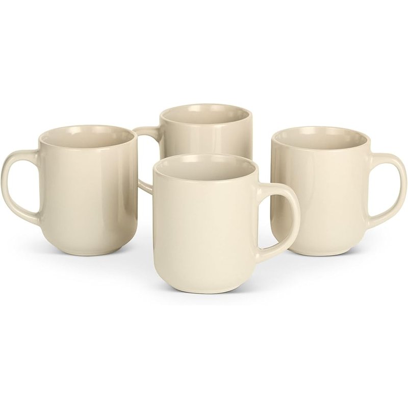 Amazon Basics glazed stoneware mugs, set of 4