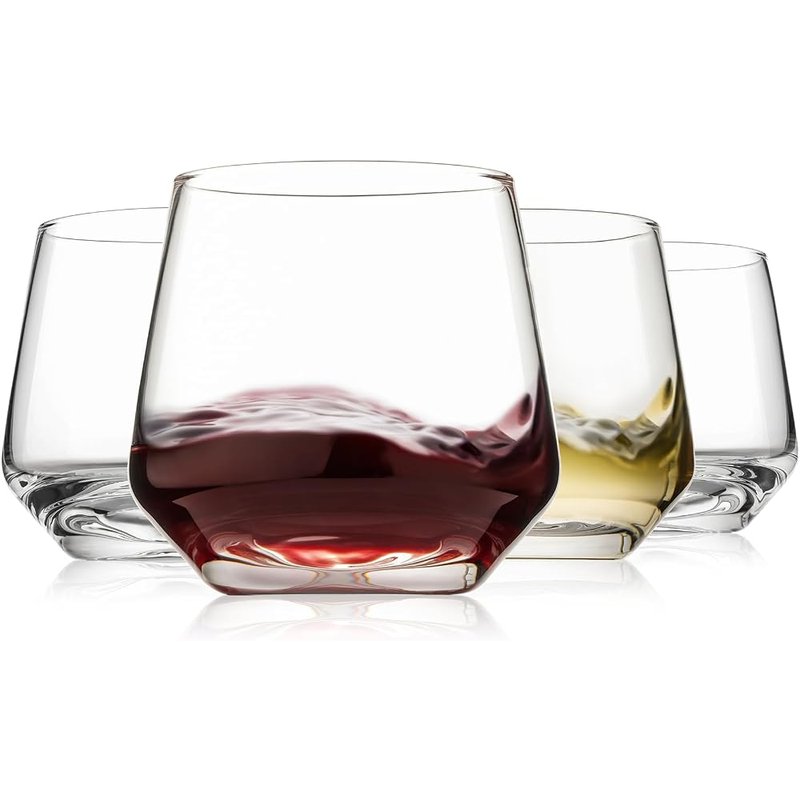 Stemless wine glasses, set of 4