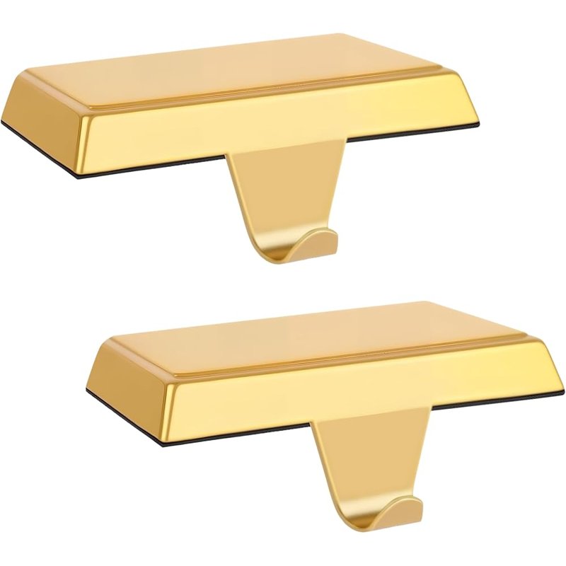 Gold stocking holders, set of 2