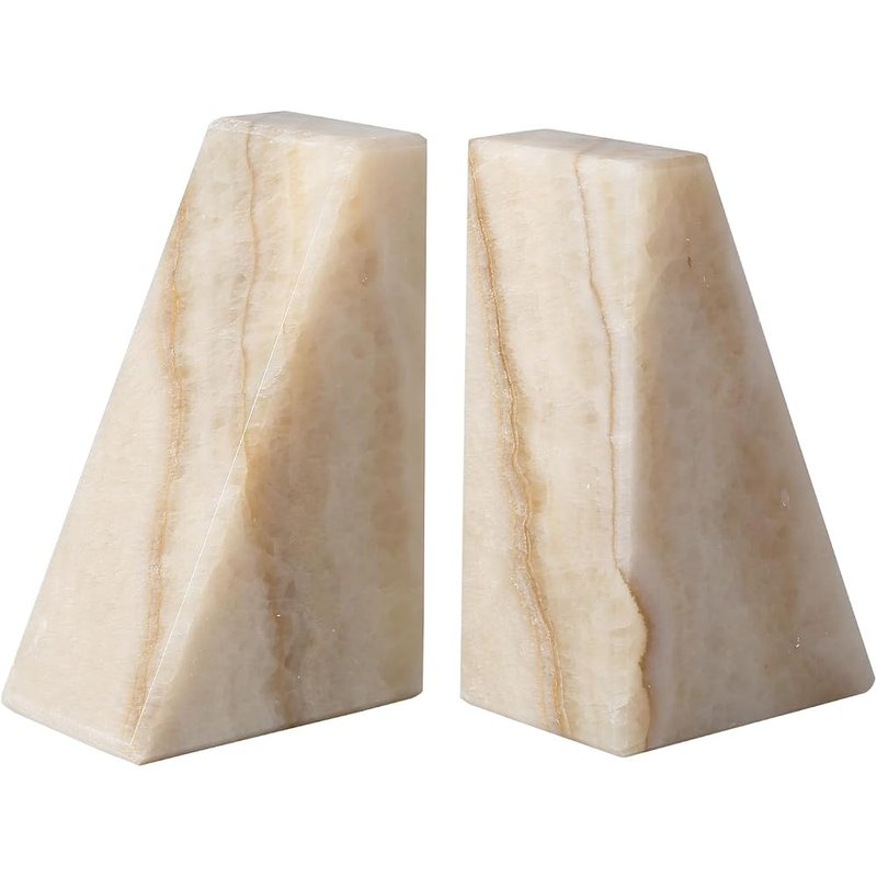 Marble bookends, set of 2