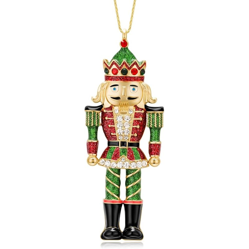 Enamel nutcracker ornament